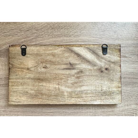 Wood Wall Decor Plaque "Love Saying" in Gold Sequins Cottage Girlie Home Office - Picture 4 of 6